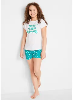 Pyjamas med shorts (4 delar), bonprix