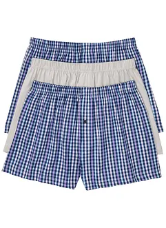 Ledigt skurna jerseyboxershorts i bomull (3-pack), bonprix