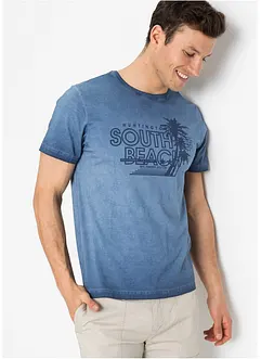 T-shirt med urtvättad look i ekologisk bomull, bonprix