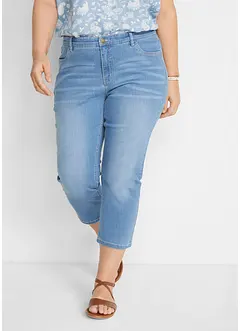 Bekvämt stretchiga 7/8-jeans, bonprix