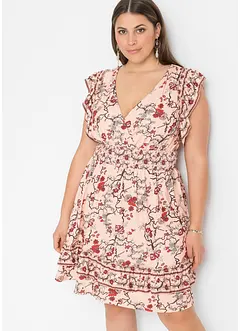 Mönstrad klänning, bonprix