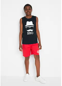 Tanktop och shorts för barn (2 delar) i ekologisk bomull, bonprix