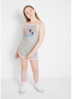 Jumpsuit för flickor, i ekologisk bomull, bpc bonprix collection