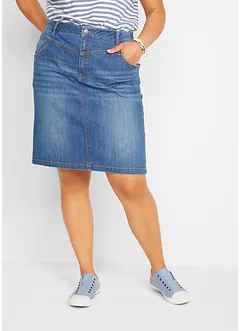 Stretchig jeanskjol, bonprix