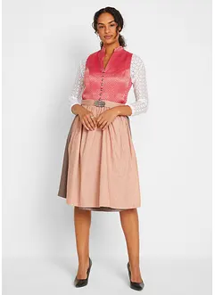 Knälång dirndl med bekväm passform (2 delar), bonprix