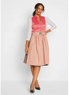 Knälång dirndl med bekväm passform (2 delar), bonprix