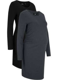 Mammaklänning i trikå (2-pack), bpc bonprix collection