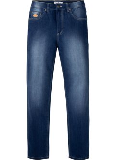 Jeans i ultra-soft-stretch, klassisk passform, avsmalnande, John Baner JEANSWEAR