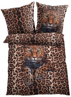 Vändbart påslakanset med leoparddesign, bpc living bonprix collection