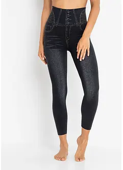 Sömlösa leggings med jeanslook och kraftigt formande effekt, bonprix