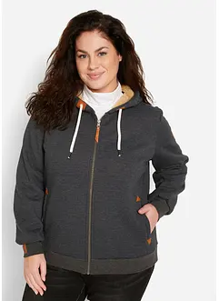 Munkjacka med teddyfoder, bonprix