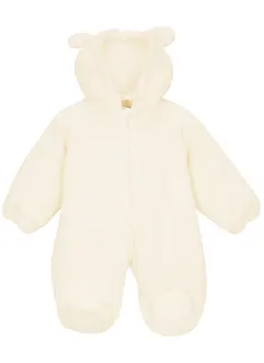 Babyoverall med luva i teddyfleece, bpc bonprix collection