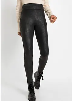 Fodrade leggings med ytskikt, bonprix