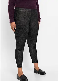 Leggings av sammet med glitter, bonprix