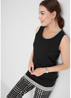 Långt baslinne i bomull (2-pack), bpc bonprix collection