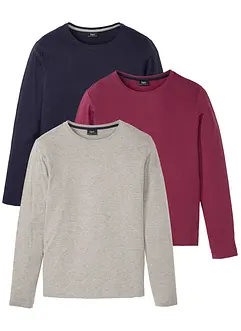 Långärmad T-shirt (3-pack), bonprix