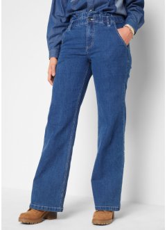 Paperbag-jeans med stretch, John Baner JEANSWEAR