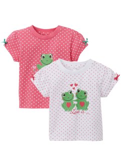 Baby-T-shirt (2-pack) ekologisk bomull, bpc bonprix collection