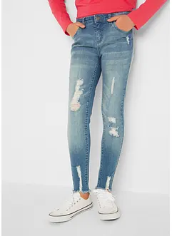 Stuprörsjeans för barn med used-effekt, bonprix