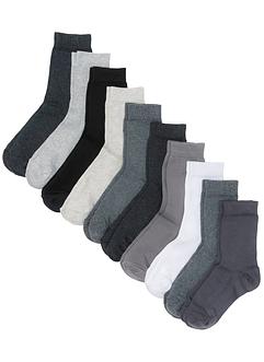 Basstrumpor (10-pack) med ekologisk bomull, bpc bonprix collection