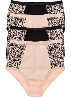 Midjetrosa (4-pack), ekologisk bomull, bonprix