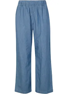 Tunna dra på-jeans med bekväm midja, vid passform, bonprix