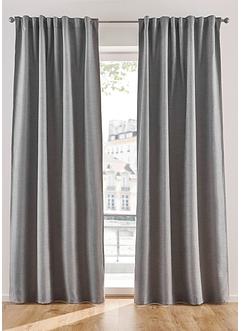 Mörkläggande gardin, enfärgad (2-pack), bpc living bonprix collection
