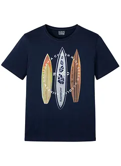 T-shirt i ren ekologisk bomull, Slim Fit, bonprix