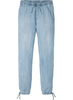 Dra på-jeans med TENCEL™ lyocell, ledig passform, raka ben, RAINBOW