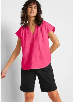 Blustopp i bomullsmuslin, bonprix