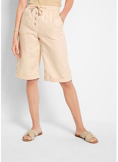 Dra på-linneshorts, bpc bonprix collection
