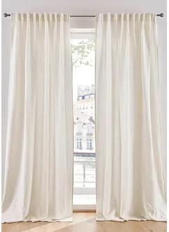 Gardinlängd i bomull med linneandel (1-pack), bonprix