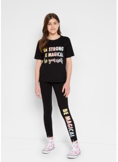 T-shirt + leggings för flickor (2 delar), bpc bonprix collection