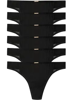Feel Comfort-stringtrosa i mikrofiber (6-pack), bonprix