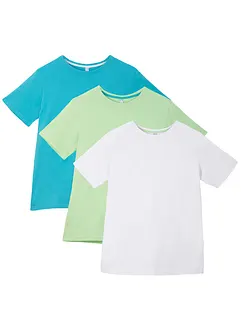 T-shirt (3-pack) i ren bomull, bonprix