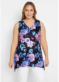 Longshirt med flikar i nederkanten, bonprix