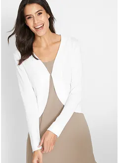 Kort cardigan med viskos, bonprix