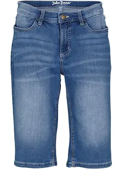 Bekväma stretchiga jeansbermudas, bonprix