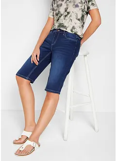 Bekväma stretchiga jeansbermudas, bonprix