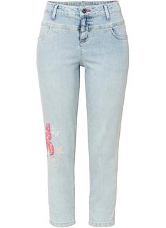Boyfriendjeans med fjärilar i 7/8-längd, RAINBOW