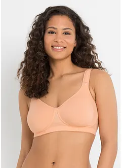 T-shirtbehå utan bygel med bomull (2-pack), bonprix