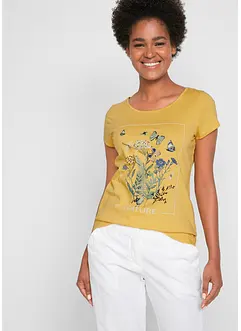 T-shirt i bomull med tryck, bonprix