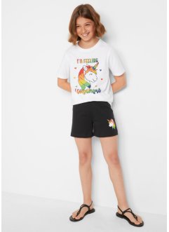 T-shirt för barn med Pride-motiv + shorts (2 delar), bpc bonprix collection