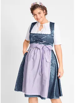 Mellanlång dirndl med förkläde (2 delar), bonprix