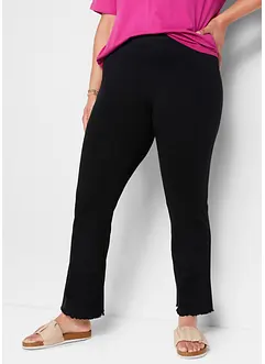 Utsvängda leggings i bomullsmix (2-pack), bonprix