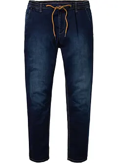 Mjuka dra på-jeans, Regular Fit, Tapered, bonprix