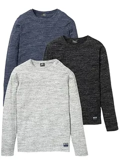 Långärmad T-shirt (3-pack), bonprix