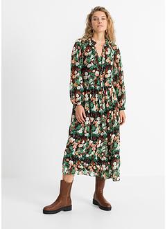 Blommönstrad maxiklänning av återvunnen polyester, RAINBOW