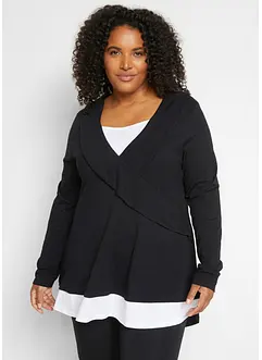 Trikåtunika i mix av bomull och viskos, bonprix