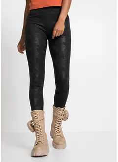 Glansiga kamouflagemönstrade leggings, bonprix